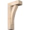 Ekena Millwork Thorton Block Smooth Bracket w/ Offset Brace, Douglas Fir, 5 1/2"W x 14"D x 26"H BKT0604X14X26THR05SDF - alternate 1